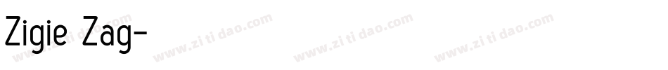 Zigie Zag字体转换